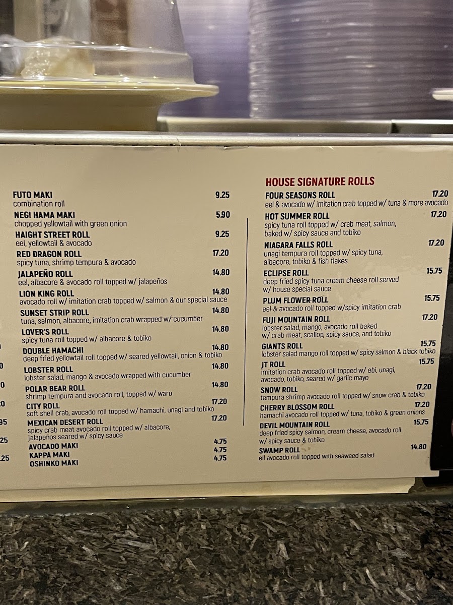 Tenroku Sushi Menu - Image 3