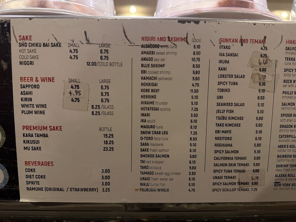 Tenroku Sushi Menu - Image 6